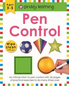 Wipe clean workbook pen control