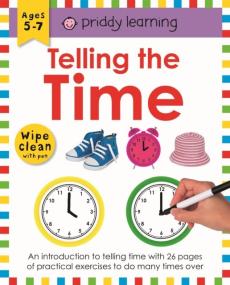Wipe clean workbook telling the time