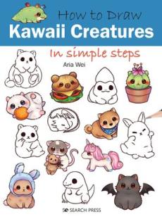 How to draw kawaii creatures in simple steps