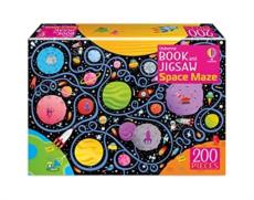 Book and jigsaw space maze