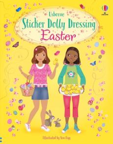 Sticker dolly dressing easter