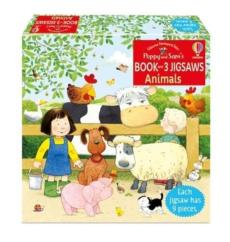 Poppy and sam's book and 3 jigsaws: animals