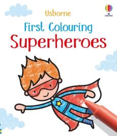 First colouring superheroes