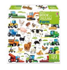 Usborne book and jigsaw farm
