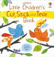 Little children's cut, stick and tear book