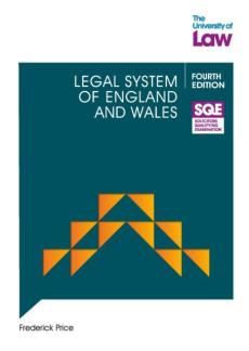 Sqe - legal system of england and wales 4e