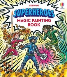Superheroes magic painting book