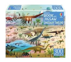 Book and jigsaw dinosaur timeline