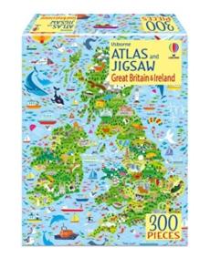 Atlas & jigsaw great britain & ireland