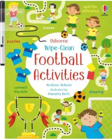 Wipe-clean football activities