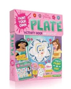 Disney princess: paint your own plate activity book and craft kit