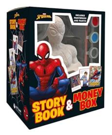 Marvel spider-man: story book & money box