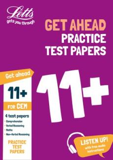 11+ practice test papers (get ahead) for the cem tests inc. audio download