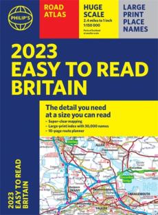 2023 philip's easy to read road atlas britain