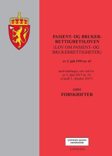 Pasient- og brukerrettighetsloven (lov om pasient- og brukerrettigheter) av 2. juli 1999 nr. 63 : med endringer, sist ved lov av 2. juni 2017 nr. 34 (