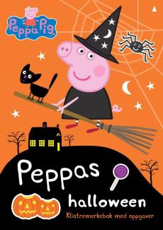 Peppas halloween : klistremerkebok med oppgaver