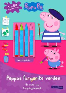 Peppas fargerike verden : en male- og fargeleggingsbok