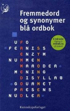 Fremmedord og synonymer blå ordbok