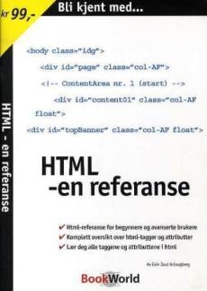 Bli kjent med HTML : en referanse