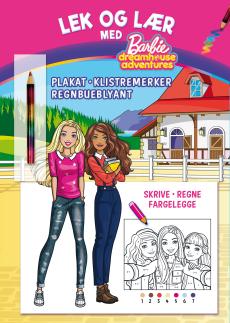 Lek og lær med Barbie dreamhouse adventures : skrive, regne, fargelegge