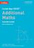 Cambridge igcse (tm) additional maths teacher's guide