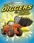 Ten diggers and digging machines