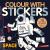 Colour with stickers: space