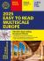 2025 philip's easy to read multiscale road atlas of europe