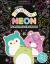 Original Squishmallows neon fargeleggingsbok : neon fargeleggingsbok